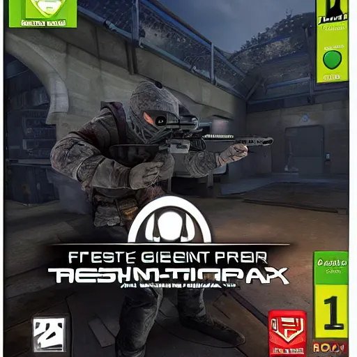 Image similar to generic first person shooter video game box art