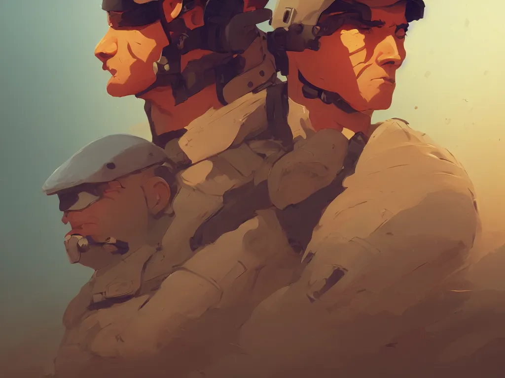 Image similar to soldier smooth face median photoshop filter cutout vector behance hd by jesper ejsing, by rhads, makoto shinkai and lois van baarle, ilya kuvshinov, rossdraws, illustration, art by ilya kuvshinov and gustav klimt