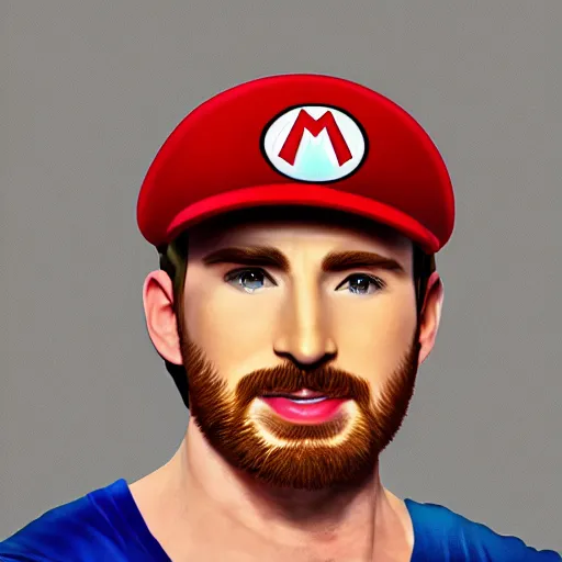 Image similar to Chris Evans as super Mario