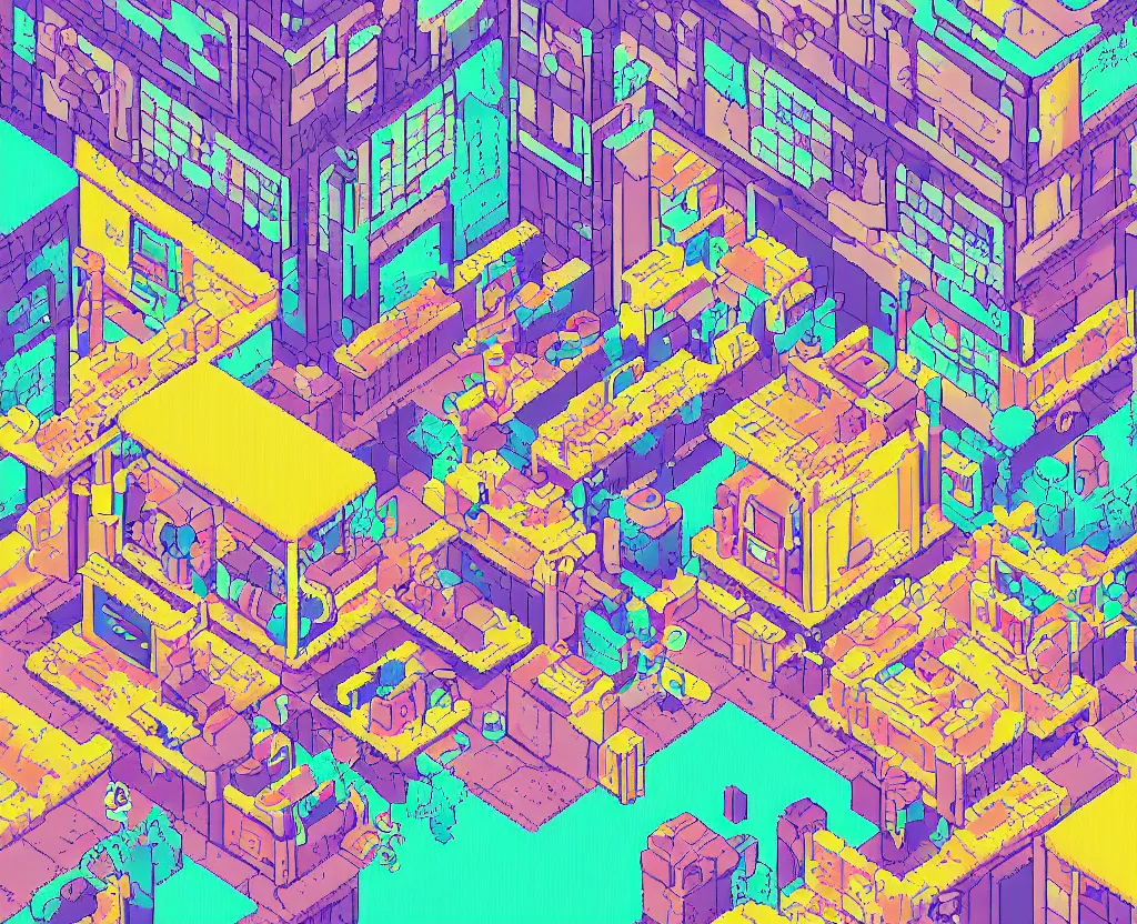 Image similar to 1 6 bit pixel art of a pill vendor on the street level of neo tokyo, cyberpunk, lo - fi aesthetic, sailor moon gradient, trending on art station, by kai vermehr