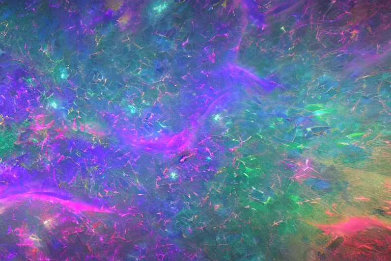 Image similar to landscape kaleidoscope textural dream journey space simulation micrograph, unreal engine, octane render, 4 k