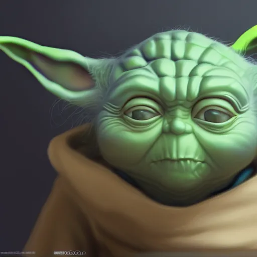 Image similar to Yoda eating blue cookies, hyperdetailed, artstation, cgsociety, 8k