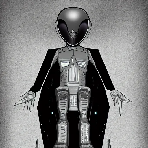 Image similar to Alien leader in uniform by carles dalmau