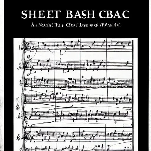 Image similar to a piece of sheet music, composed in the style of bach.