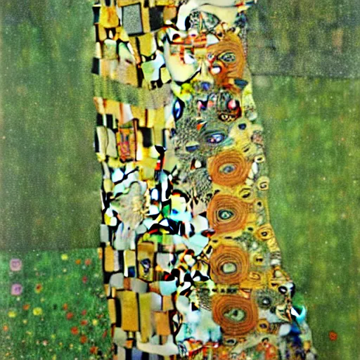 Image similar to art gustav klimt full body art