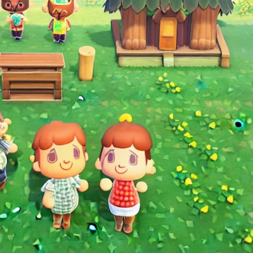 Prompt: a crop of potatoes in animal crossing