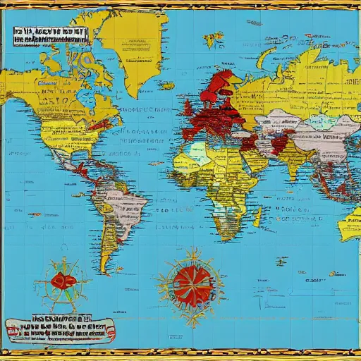 Image similar to alternate history world map