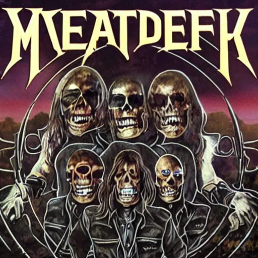 Image similar to megadeth, album cover, band name,