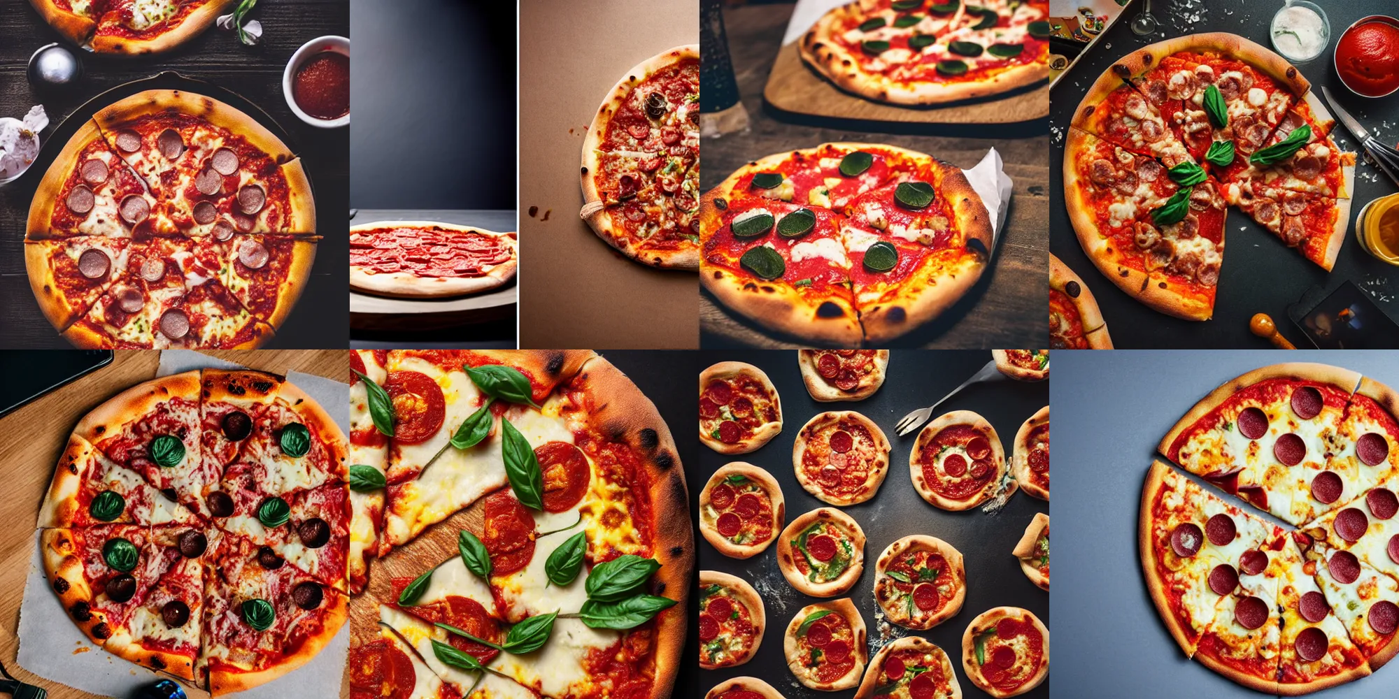 Prompt: food photography of the tastiest pizza in the world