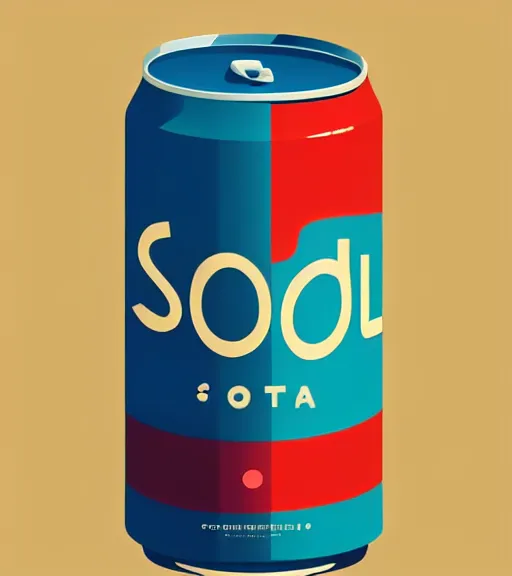 Image similar to icon stylized minimalist soda can, loftis, cory behance hd by jesper ejsing, by rhads, makoto shinkai and lois van baarle, ilya kuvshinov, rossdraws global illumination