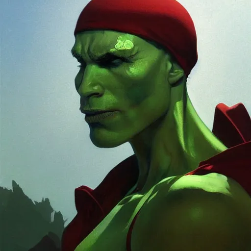 Image similar to 4k headshot of Spawn from Macfarlane comics , killing with green fire by Craig Mullins, ilya kuvshinov, krenz cushart, epic , artgerm trending on artstation by Edward Hopper and Dan Mumford and WLOP and Rutkovsky, beksinski carl spitzweg moebius and tuomas kocar, intricate artwork by caravaggio, Unreal Engine 5, Lumen, Nanite , 4K headshot of godlike clown with defined arms and open hands and bloody clothes with giant mandala wings , intricate face , flawless anime cel animation by Kentaro Miura, psychedelic , highly detailed upper body , professionally post-processed , beautiful, scary, symmetry accurate features, epic, octane rendered, anime masterpiece, accurate