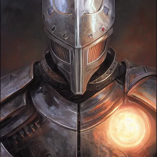 Image similar to the void knight as a realistic fantasy knight, closeup portrait art by donato giancola and greg rutkowski, digital art, trending on artstation, symmetry!!