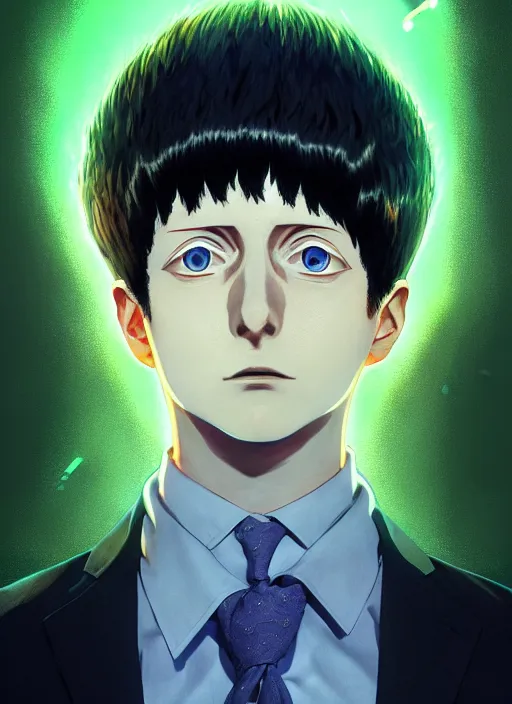 Prompt: mob psycho 1 0 0, naturel, hyper detailed, digital art, trending in artstation, cinematic lighting, studio quality, smooth render, unreal engine 5 rendered, octane rendered, art style by klimt and nixeu and ian sprigger and wlop and krenz cushart.