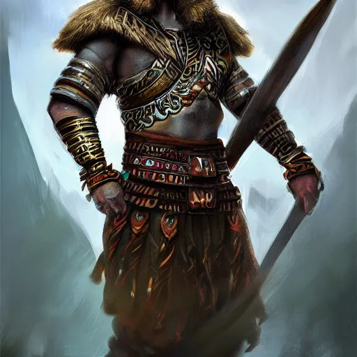 Image similar to Central Asian Warrior, fantasy, portrait, highly detailed, digital painting, trending on artstation, concept art, sharp focus, illustration