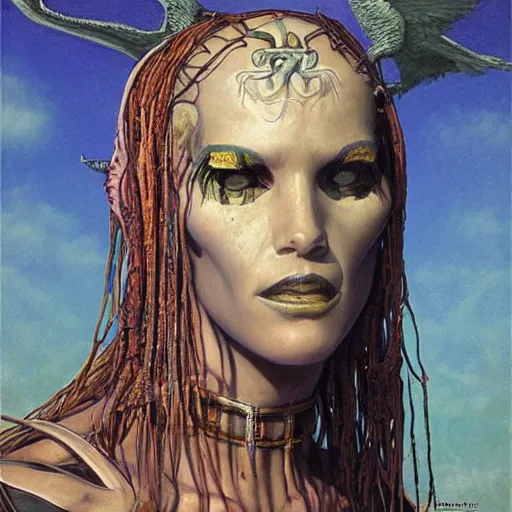 Image similar to an amazing masterpiece of art by gerald brom, district 9 slum