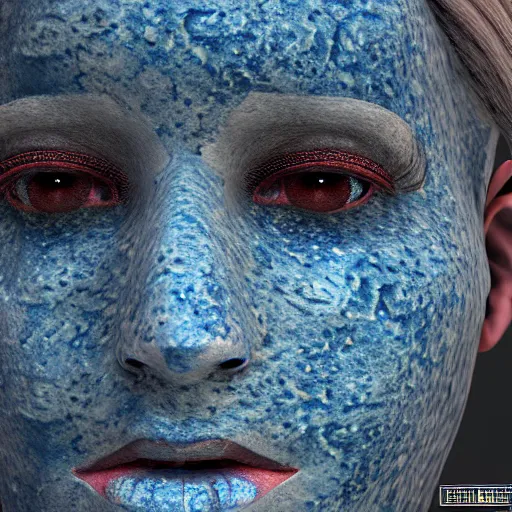 Image similar to a blue mottled skin texture map | seamless | unreal engine | octane | red shift