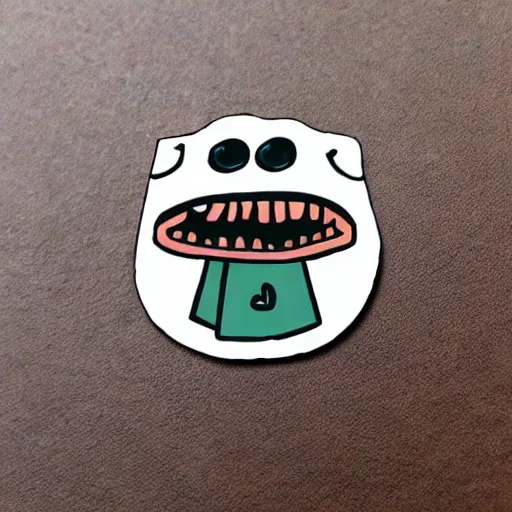 Prompt: cute d & d mimic sticker