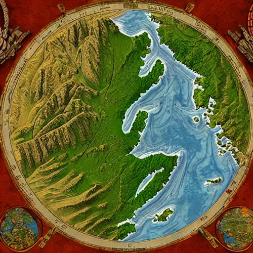 Image similar to a cross - section relief map of westeros