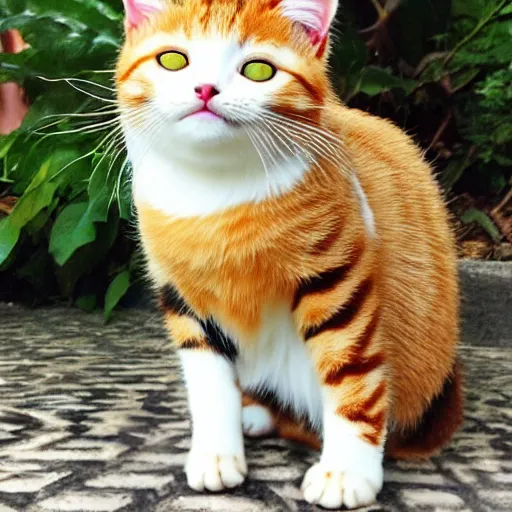Prompt: cute asian cat