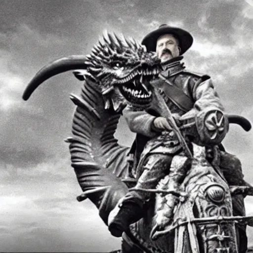 Image similar to Photo of Joseph Stalin riding the dragon from Game of Thrones ,