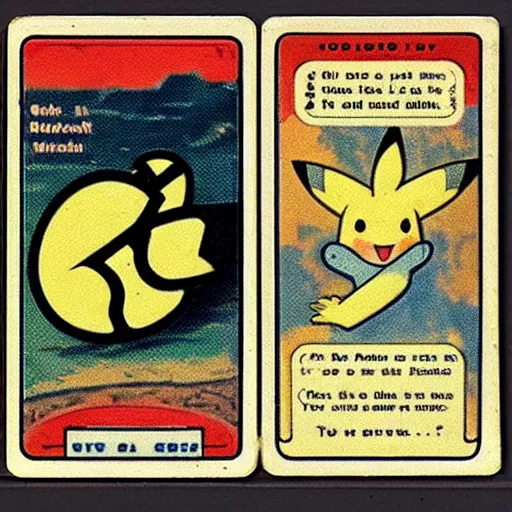 Prompt: “A Pokémon card from the 1950s”