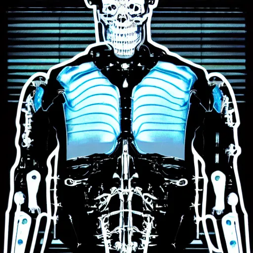 Prompt: x - ray of the terminator