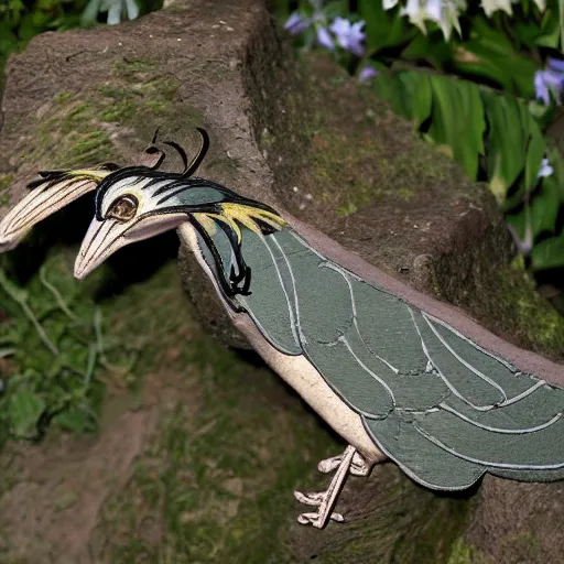 Image similar to cute archaeopteryx sleeping