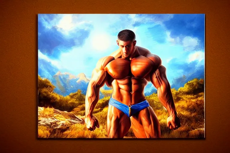 Prompt: muscle, fantasy, painting, ultra realistic!!!, clear weather, golden hour, sharp focus