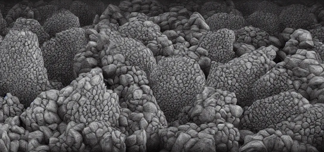 Image similar to charcoal reefs of the soul cairn, in the style of alex konstad, alejandro mirabal, dramatic, tragic, intricate, detailed, beautiful, 8 k resolution