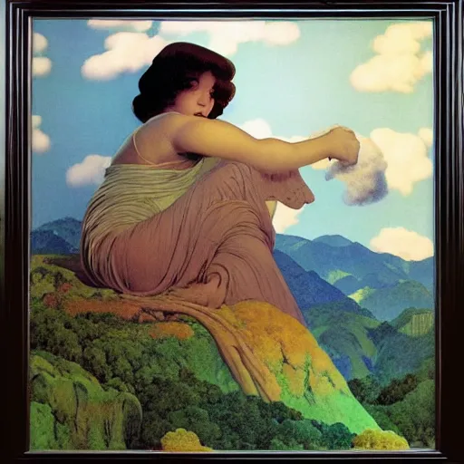 Prompt: artwork by maxfield parrish