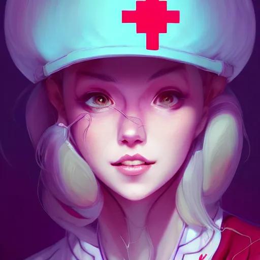 Image similar to a portrait of a beautiful nurse, art by lois van baarle and loish and ross tran and rossdraws and sam yang and samdoesarts, digital art, highly detailed, intricate, sharp focus, Trending on Artstation HQ, deviantart, unreal engine 5, 4K UHD image