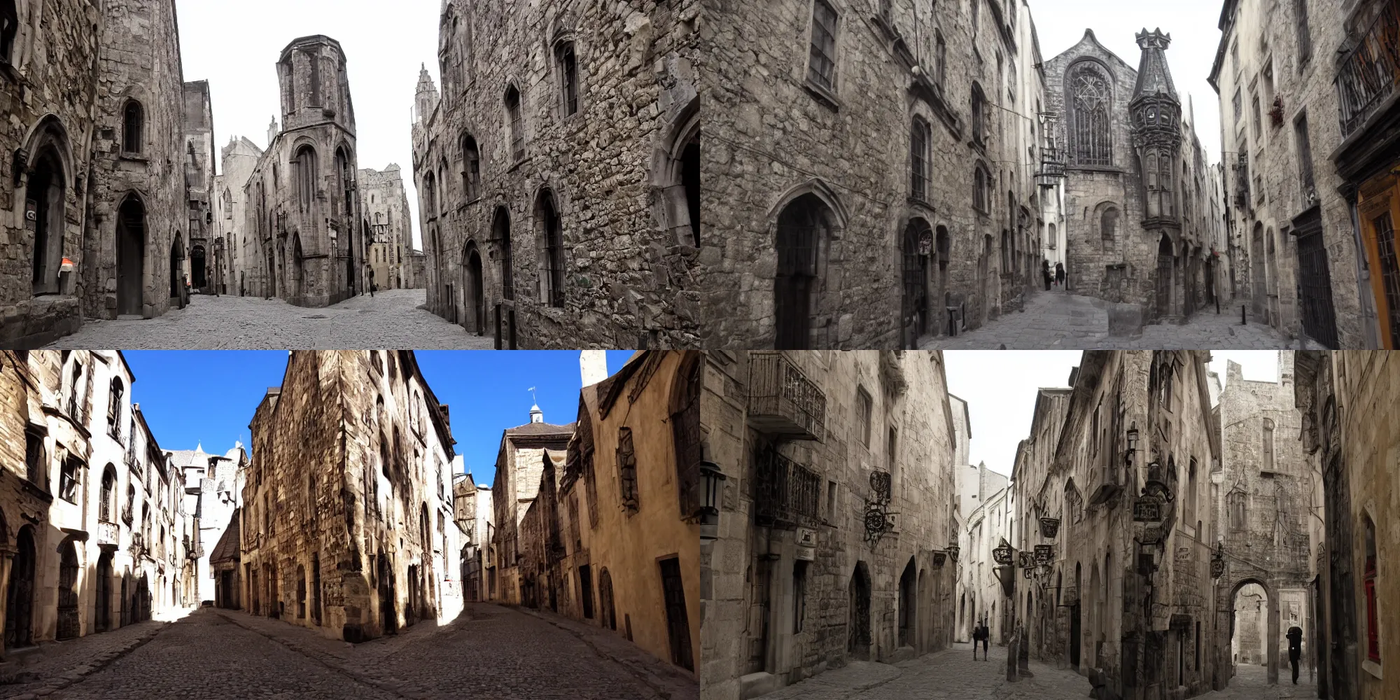 Prompt: gothic quarter