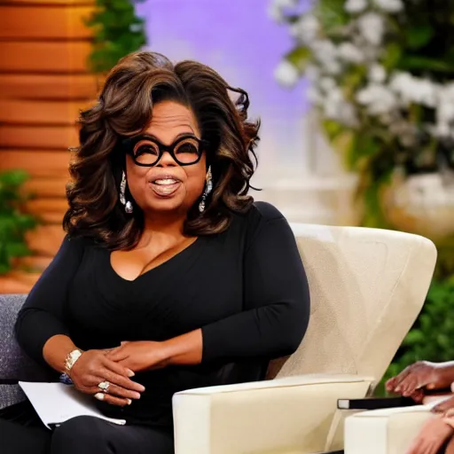 Prompt: Oprah takes it to the face
