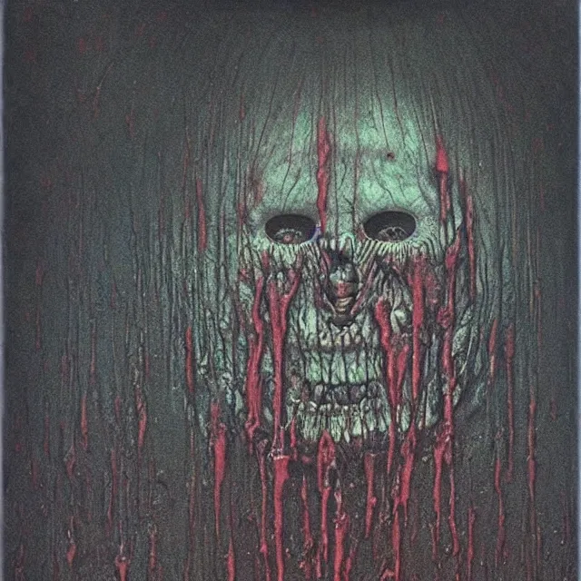 Image similar to acid rich colors, giger beksinski gammell horror king chaos, bleeding colors, big budget movie scene, horror reality, award winning photograph, cinematic lighting, realistic!, hyperrealism, realistic refine flavor, real polaroid picture