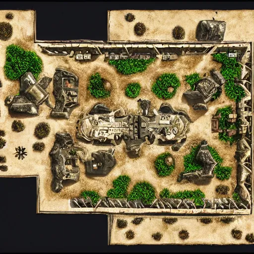 Image similar to d & d battlemap fort battlemap call of duty black ops 4 multiplayer map design symmetrical