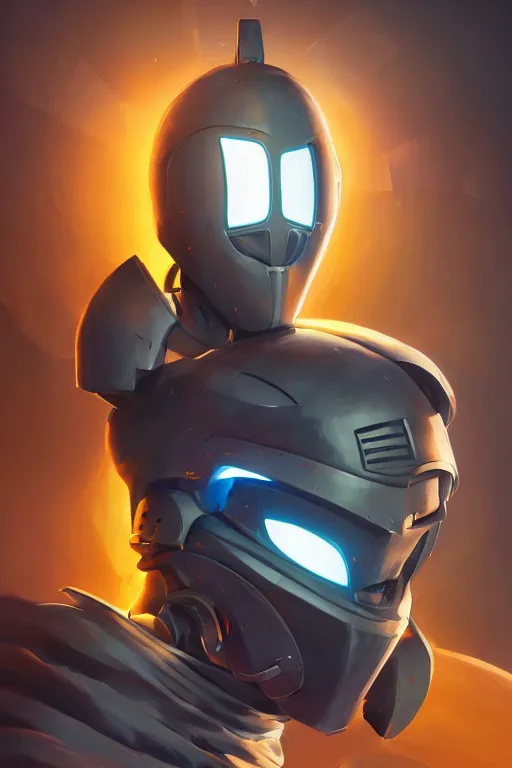 Image similar to epic mask helmet robot ninja portrait stylized as fornite style game design fanart by concept artist gervasio canda, behance hd by jesper ejsing, by rhads, makoto shinkai and lois van baarle, ilya kuvshinov, rossdraws global illumination radiating a glowing aura global illumination ray tracing hdr render in unreal engine 5