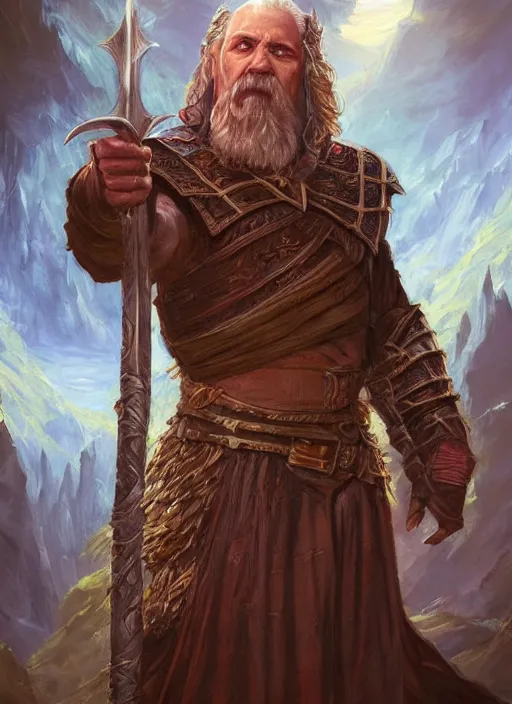 Prompt: a portrait painting of a male wizard, ultra detailed fantasy, dndbeyond, dnd character portrait, full body, pathfinder, pinterest, art by ralph horsley, dnd, rpg, lotr, behance hd, artstation, deviantart, hdr render in unreal engine 5