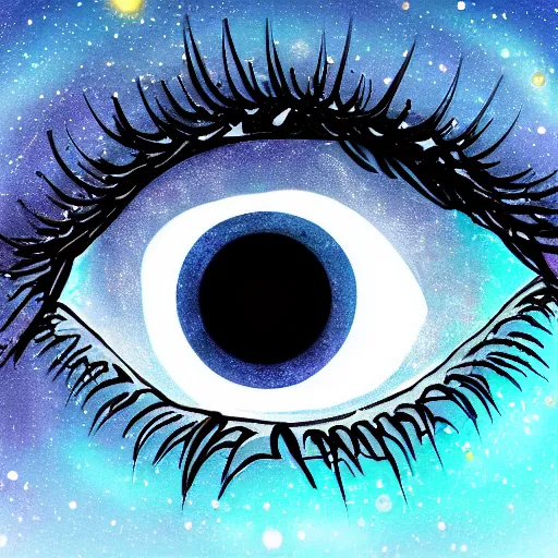 Prompt: galaxy in the eye 👁️ , high quality, high details, digital art, realistic