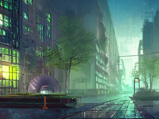 Prompt: a biopunk underwater streetcorner environment, a building is exploding, smoke billowing, glass domes, glass panes, glowing lights, fronds, branches, dramatic lighting, 3 - d render, photorealism, unreal engine, art by michael whelan and chris moore and howard david johnson and tim white and dan giancola