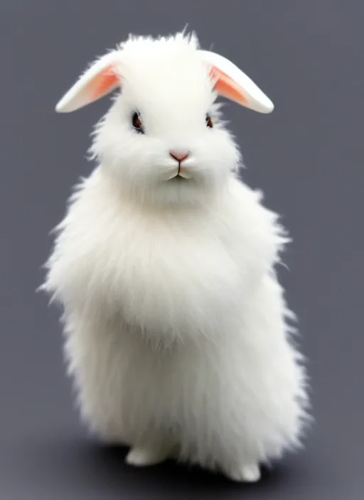 Image similar to 80mm resin detailed miniature of fluffy rabbit, Product Introduction Photos, 4K, Full body, simple background