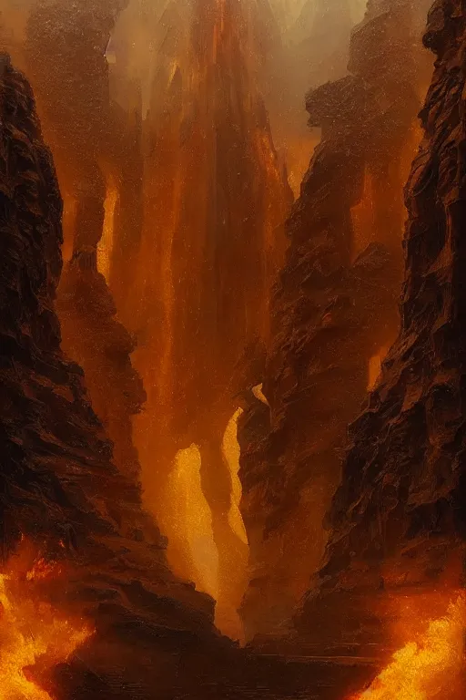 Prompt: a beautiful 3 d gigantic golden hell's gate osborne robert mandel artstation unreal 8 k ， greco - roman art, intricate complexity, gilded swirls, occult propaganda, in the thick fog artwork by jeremy lipkin and giuseppe dangelico pino