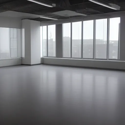 Prompt: an empty large office, craigslist photo