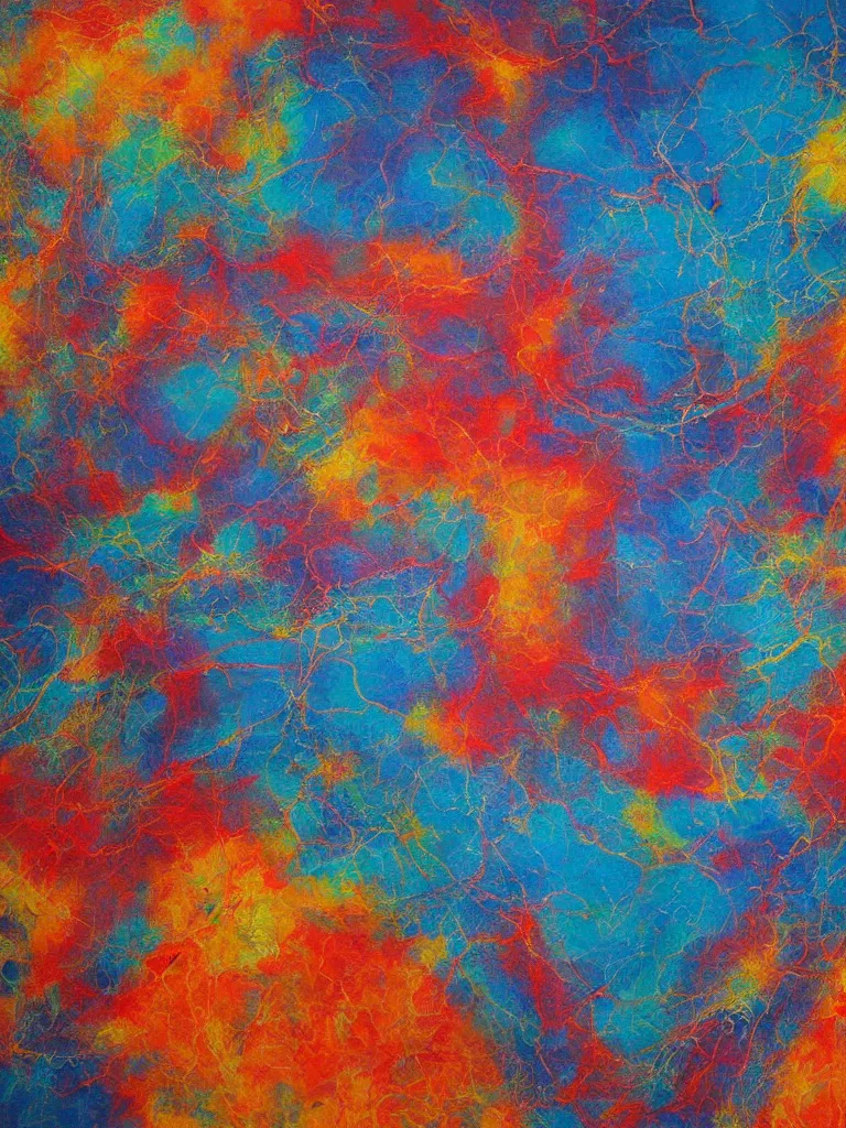 Prompt: abstract painting of quantum fluctuations in human consciousness