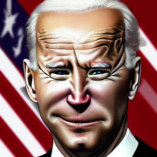 Prompt: extreme silly face championship joe biden stoned bloodshot squinty winning entry, face pulling world tournament 2 0 1 9. funny and grotesque face pulling competition. ridiculous caricature, competition highlights