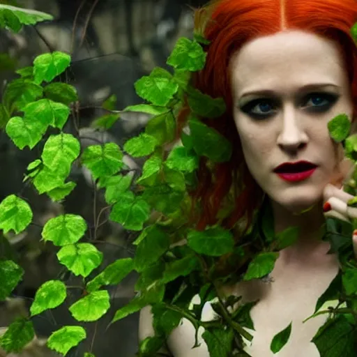 Image similar to 4 k award - winning still of evan rachel wood as poison ivy