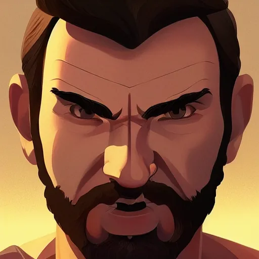 Image similar to face icon stylized minimalist ben hur, loftis, cory behance hd by jesper ejsing, by rhads, makoto shinkai and lois van baarle, ilya kuvshinov, rossdraws global illumination