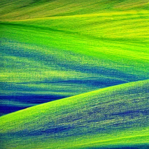 Image similar to motion blurry photo of windows xp bliss wallpaper, saturated very high contrast broken camera, compressed jpeg, damaged webcam image, grainy damaged photo,