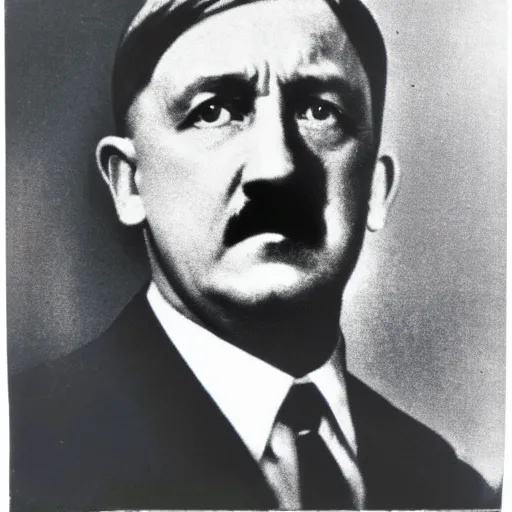 Prompt: polaroid photo of adolf hitler