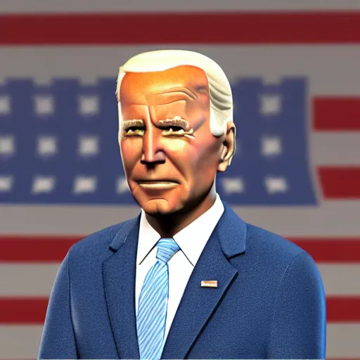 Image similar to 3 d model of joe biden