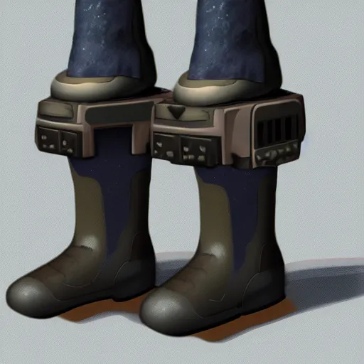 Image similar to hover boots, science fiction concept art